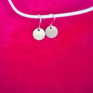 Jane Diaz Sterling Silver Piette Disc Earrings